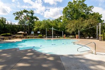 A large outdoor swimming pool